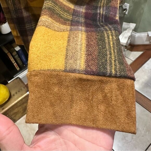 Lucid FC Plaid Wool Shirt Jacket Size Medium - Picture 7 of 14